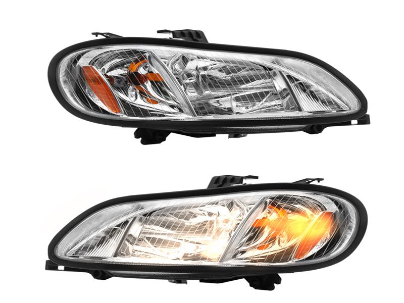 2004-2013 Freightliner M2 Headlight Assembly Set (White)