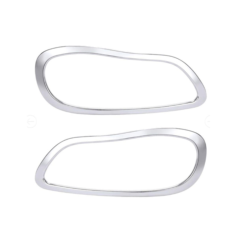 Pair Chrome Headlight Bezel Replacement Fit for Freightliner M2 Driver & Passenger Side