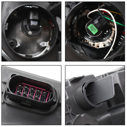 A Pair Halogen Headlights Fit for 2022+ Peterbilt 579 (Driver + Passenger Side)