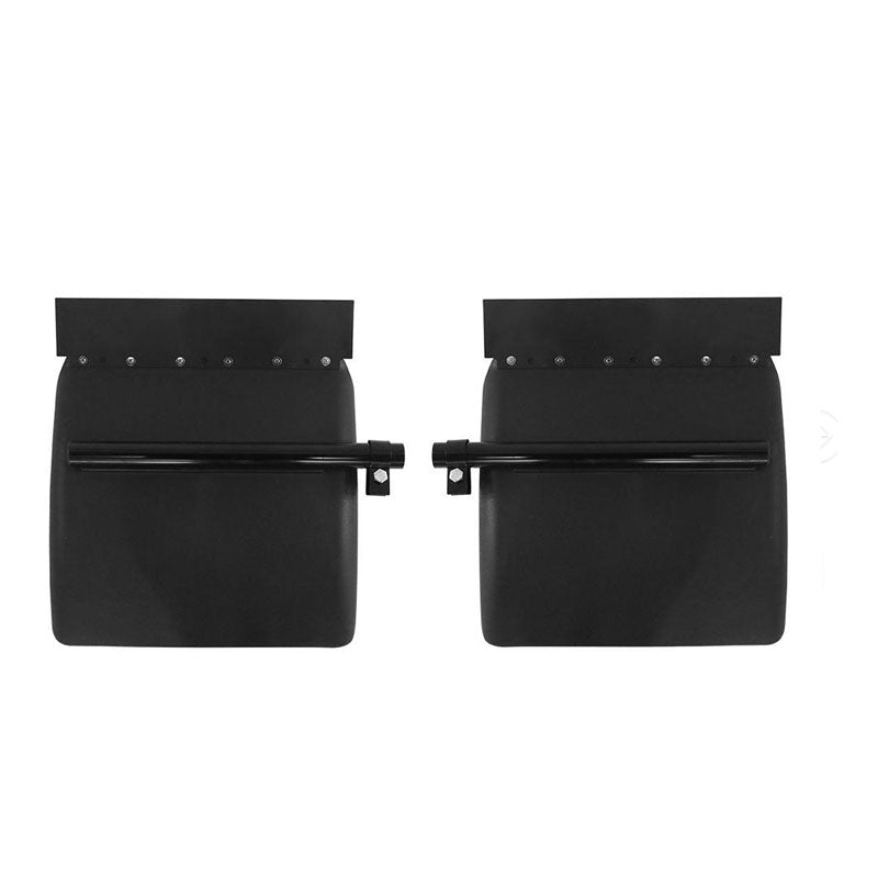 Quarter Fender 24"x24" for Semi Truck Black Poly Pair Freightliner Volvo VNL Set