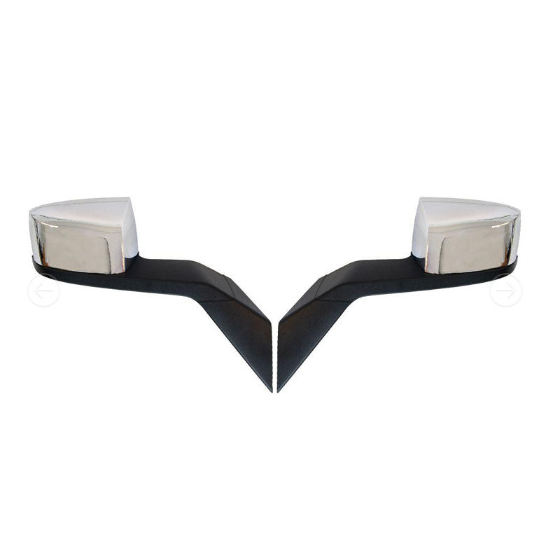 Hood Mirror Assembly for Volvo VNL(2004-2014),Truck Hood Mirror with Arm Replacement for Volvo VNL Left Driver Side and Right Passenger Side (A Pair) (Chrome)