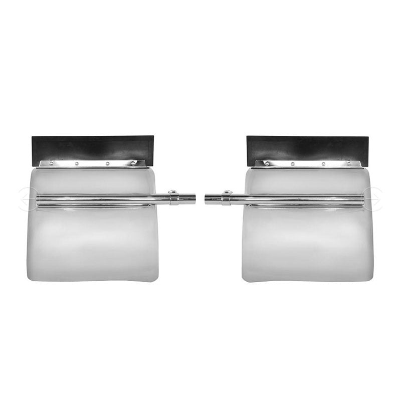 Quarter Fender 24"x24" for Semi Truck Chrome Pair Freightliner VNL Set