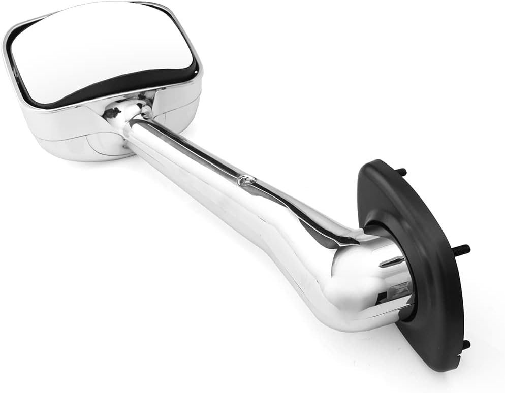 Hood Mirror for Freightliner Cascadia, Complete Chrome Hood Mirror Assembly SEPEY for FREIGHTLINER CASCADIA 2008-2017, a Pair(Left )