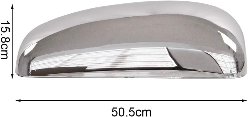 Aostirmotor A Pair Chrome Door Mirror Covers Fit for Kenworth T660 T370 T440 T470 T800 T600 Right and Left Side Mirror Covers Driver and Passenger Side (Chrome)