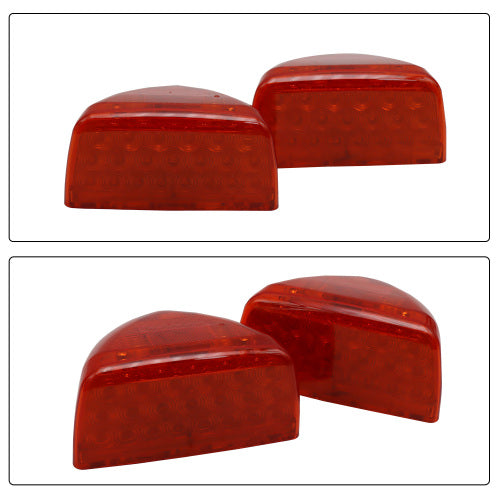 2Pcs Turn Signal Fit for Peterbilt, 31 LED Triangle Amber Turn Signal With 3 Wires Replacement Fit for Peterbilt 379 359 357 365 378 Amber Led/Clear Lens (Amber Lens)
