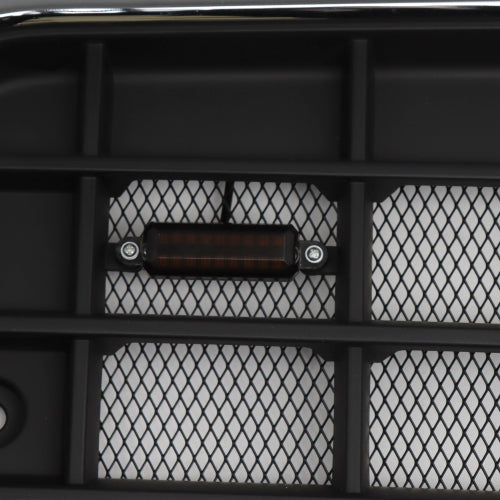 Front Hood Radiator Grille Grill Fit for 2004-2017 Volvo VNL Semi Trucks with Bug Screen and Light Strip (TR003)