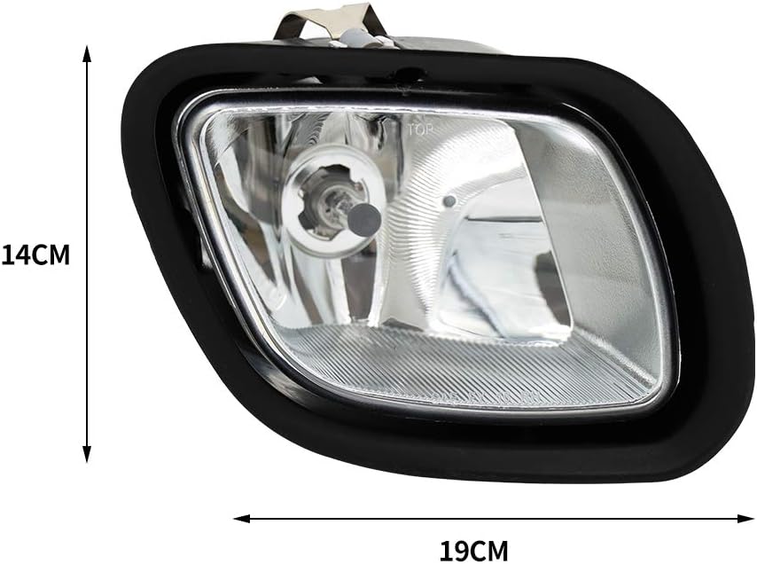 LEAVAN Front Fog Light Lamp Assembly Fit for Freightliner Cascadia 2008-2016 Driving Side&Passanger Side