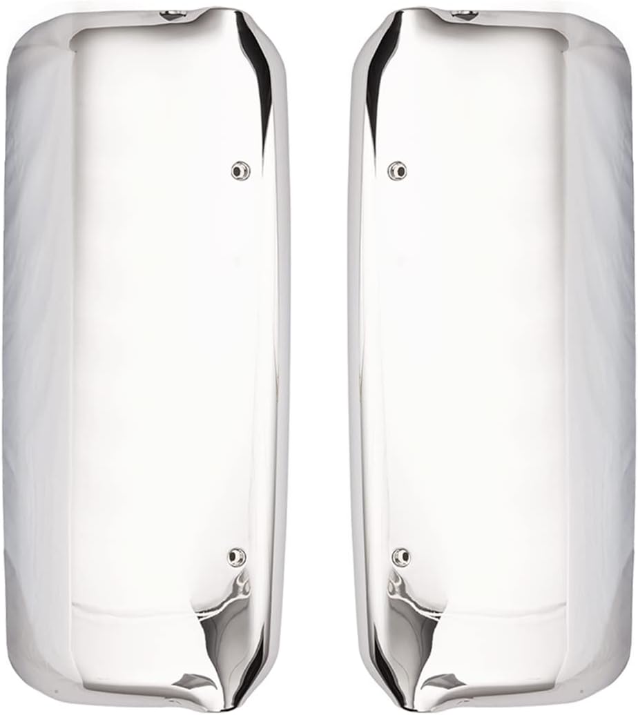 Chrome Door Mirror Cover for Freightliner Columbia Coronado Century,Chrome Housing Replacement for Freightliner 2005-2017 Trucks Accessories,Driver and Passenger Side A Pair