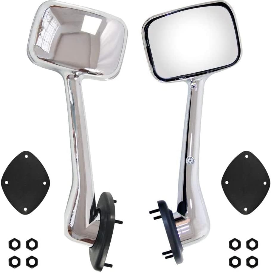 Aostirmotor 2PCS Hood Mirror Fit for Freightliner Cascadia 2008-2016, Pair Hood Mirrors Kit Trucks Driver Left(Black)