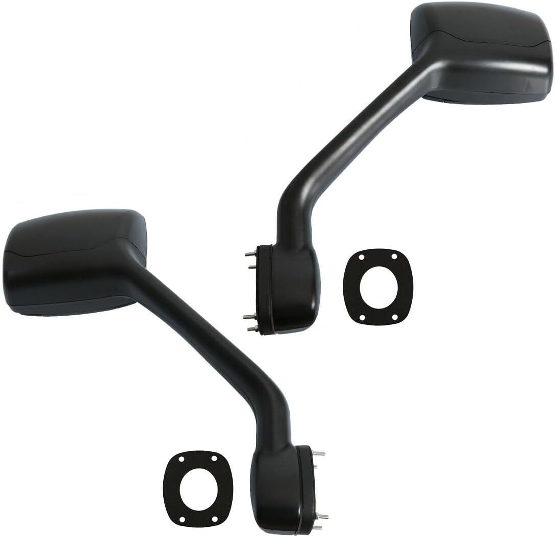 Left +Right Side Chrome Hood Mirrors for Kenworth T680 10+ Peterbilt 579 587 W/Mounting Kit