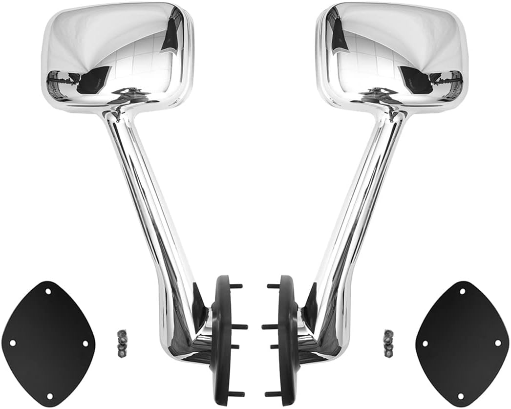 Hood Mirror for Freightliner Cascadia, Complete Chrome Hood Mirror Assembly SEPEY for FREIGHTLINER CASCADIA 2008-2017, a Pair(Right)