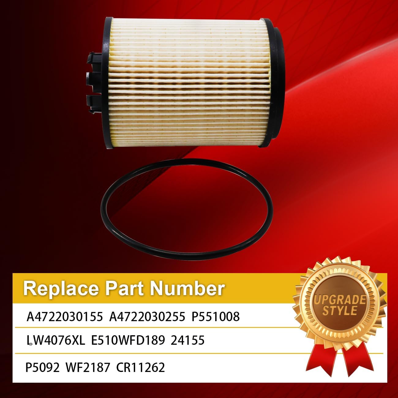 Coolant Cartridge Filter A4722030155 Heavy Duty Water Filter Replace for A4722030255 P5092 P551008 LW4076XL E510WFD189 24155 WF2187 CR11262 Compatible with Detroit DD13 DD15 DD16 Diesel Engine