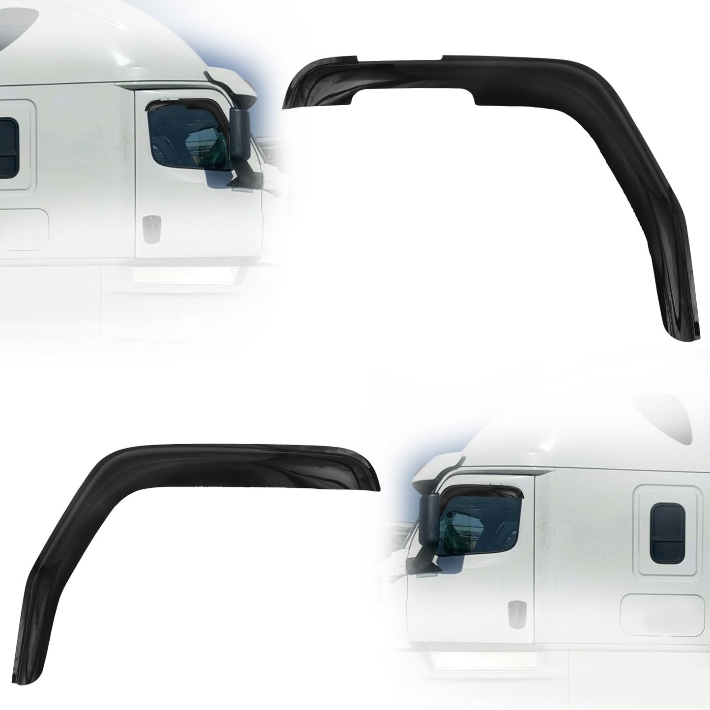 2018+ Freightliner Cascadia,Wind Visor Deflectors Set
