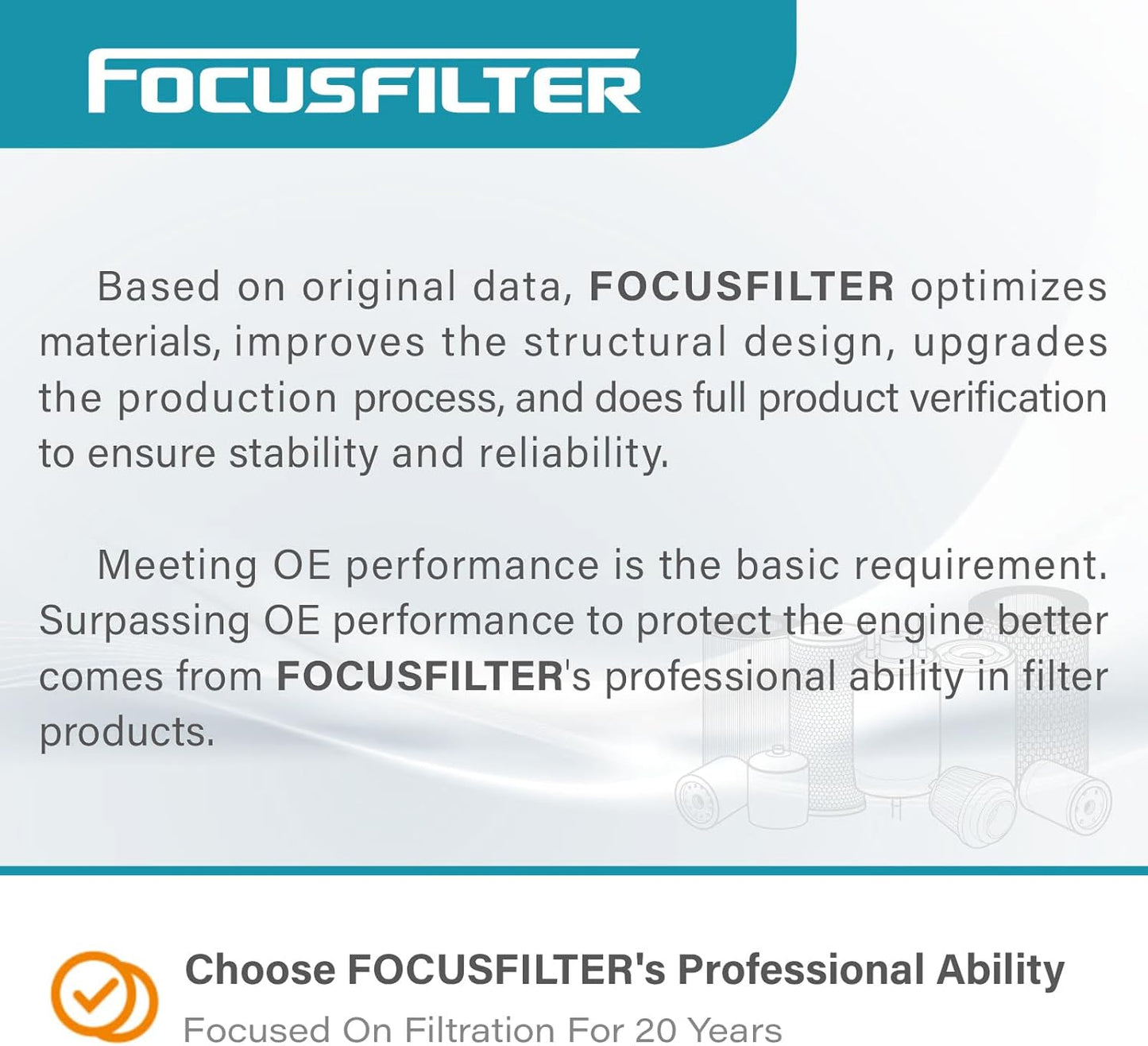 FS20083 A0000905051 Fuel Filter Water Separator Compatible with ISX DD13 DD15 DD16 Detroit Diesel Engines Replace Cascadia A0000905051 FS20083 A48507 PF46145