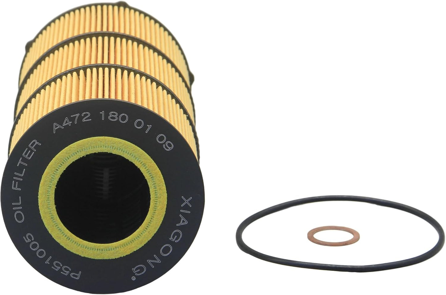 P551005 Oil Filter Replace A4721800109 LF17511 A4721800509 A4721840225 A4721841325 A4731800909 P7505 LP5090 57909 Compatible with Detroit DD13 DD15 DD16 Freightliner Trucks Buses Cascadia