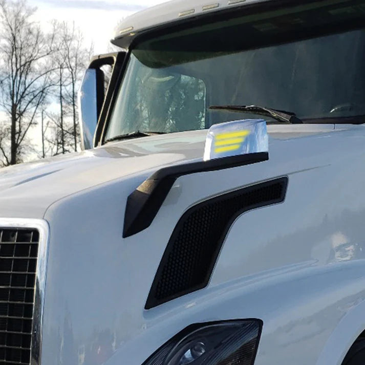 Volvo VNL 2000-2015 Hood Mirrors With Turn Signal Light
