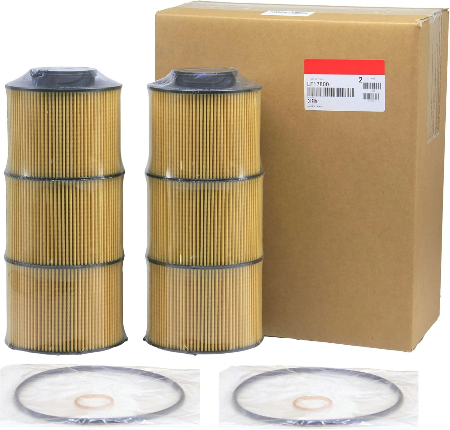 F17800 Lube Filter Cartridge Oil Filter Replaces P582506, A4711800009, A4711800209, A4721842325, A4721842425, 19863920 Compatible with 2020 and Newer DD13 DD15 DD16 Detroit Diesel Engine (Pack of 1)