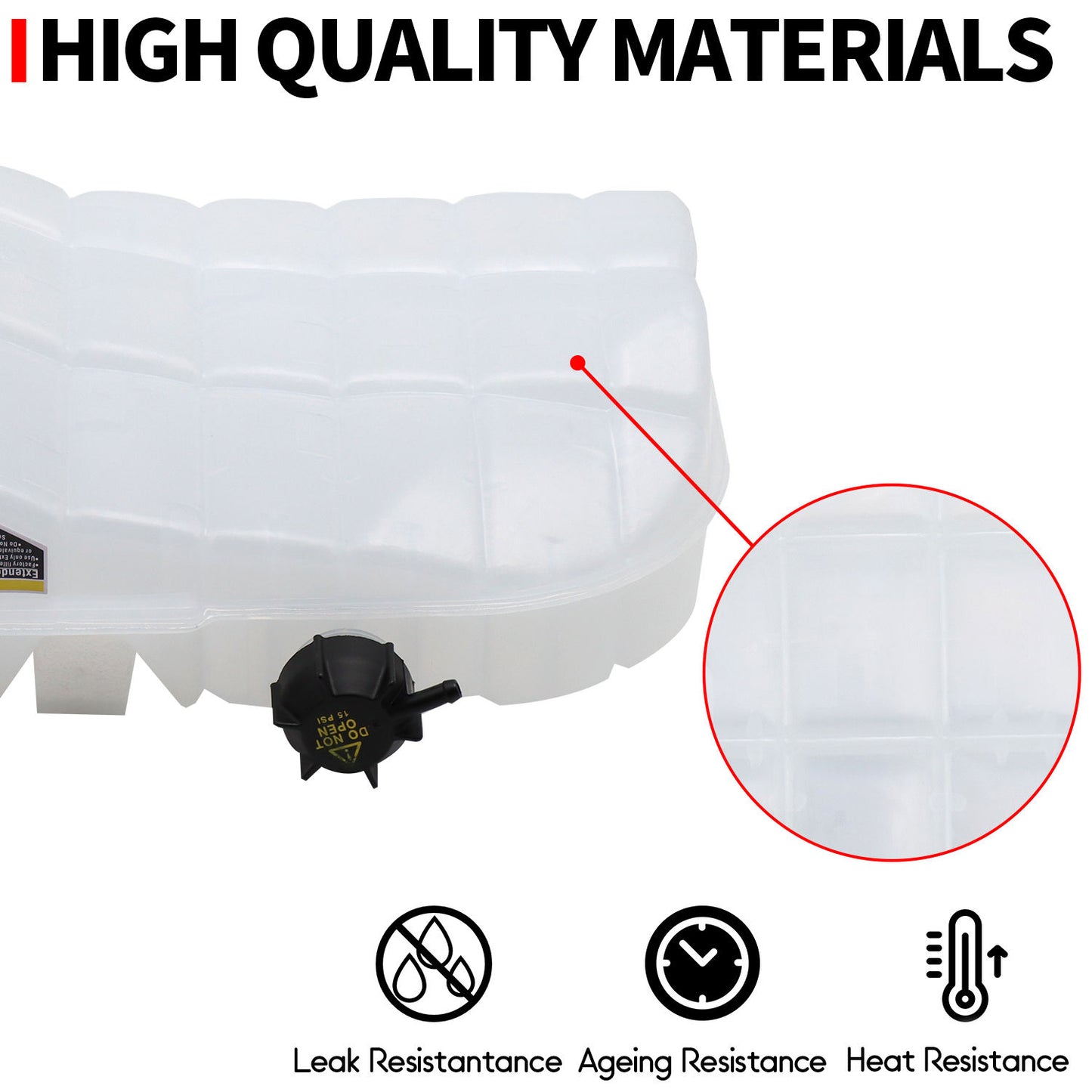 2008-2017, KENWORTH, T660, coolant tank, white color