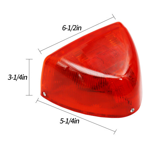2Pcs Turn Signal Fit for Peterbilt, 31 LED Triangle Amber Turn Signal With 3 Wires Replacement Fit for Peterbilt 379 359 357 365 378 Amber Led/Clear Lens (Amber Lens)