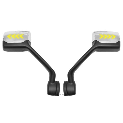 Hood Mirrors with Turn Signal Light Fit for KENWORTH T680 (2013-2020) Left and Right Pair Hood Mirrors Fit for Peterbilt 579 (2010-2017) Peterbilt 587 (2010-2017) (Chrome with turn light)