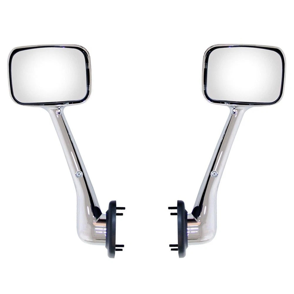 Hood Mirror for Freightliner Cascadia, Complete Chrome Hood Mirror Assembly SEPEY for FREIGHTLINER CASCADIA 2008-2017, a Pair(Left and Right)