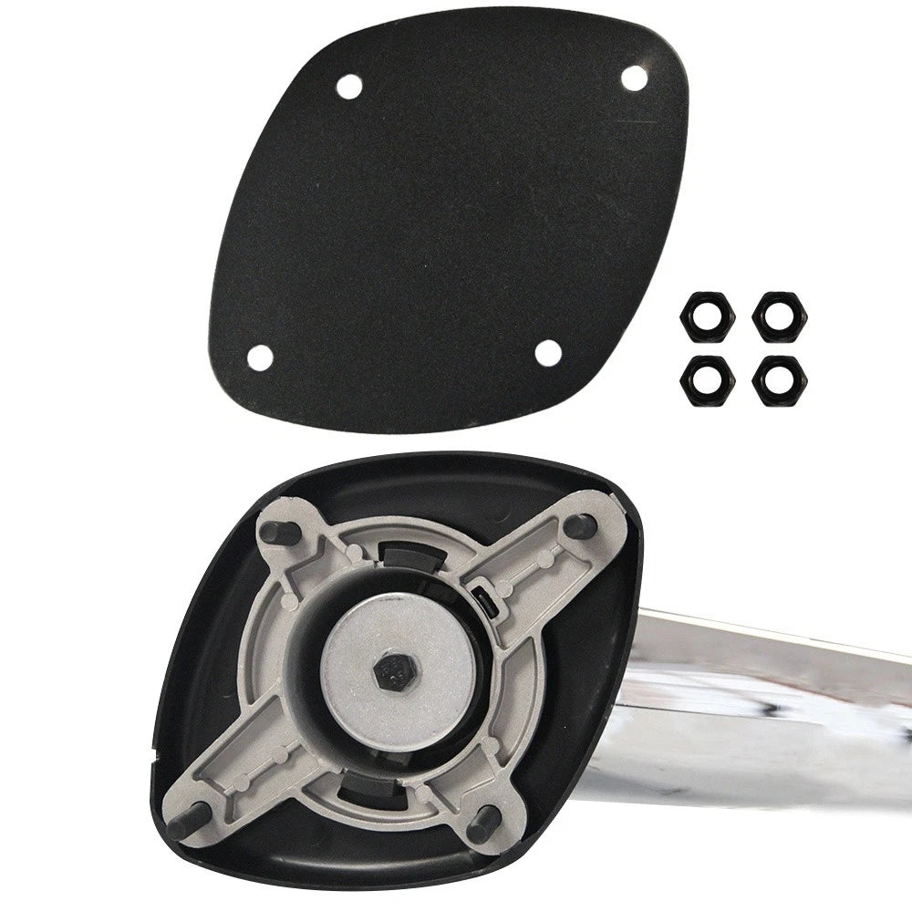 Hood Mirror for Freightliner Cascadia, Complete Chrome Hood Mirror Assembly SEPEY for FREIGHTLINER CASCADIA 2008-2017, a Pair(Left and Right)