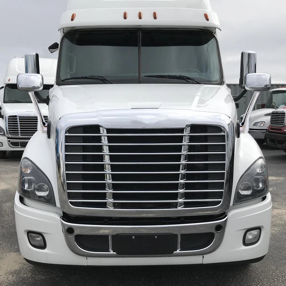 Hood Mirror for Freightliner Cascadia, Complete Chrome Hood Mirror Assembly SEPEY for FREIGHTLINER CASCADIA 2008-2017, a Pair(Left and Right)