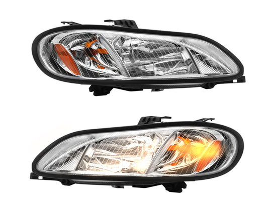 2004-2013 Freightliner M2 Headlight Assembly Set (White)