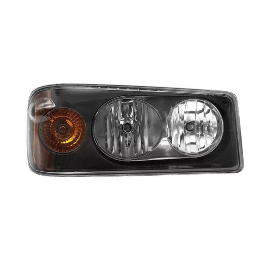 Headlights Assembly Fit for Mack Granite GU713 Lamp with Halogen Bulbs and Warm White,Both Sides Compatible with Select Mack Model Right Passenger