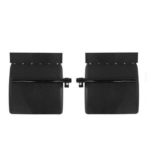 Quarter Fender 24"x24" for Semi Truck Black Poly Pair Freightliner Volvo VNL Set