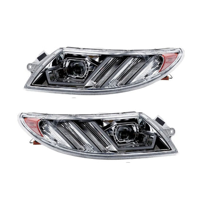LED Headlights Assembly Fit for International Durastar 4200 4300 4400 4900 Truck, Pair Left/Driver Side and Right/Passenger Side