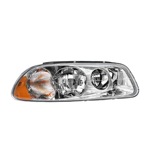 Headlight Assembly Fit for MACK GU4 GU5 GU7 CT713 GU8 CX CXN CXU CTP Semi Trucks, Pair of Chrome Headlamp Passenger Side Halogen,Bulbs Included