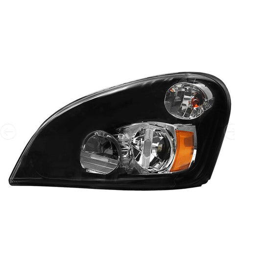 Headlight Assembly Compatible with 2008-2017 Freightliner Cascadia, LED Headlamps Assembly Black Interior Clear Lens Left Driver