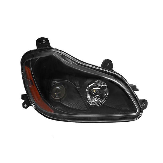 Headlight Assembly Fit for Kenworth T680 2013-2021, Halogen Headlights Headlamps W/Bulbs Chrome House Right  Headlight Assembly