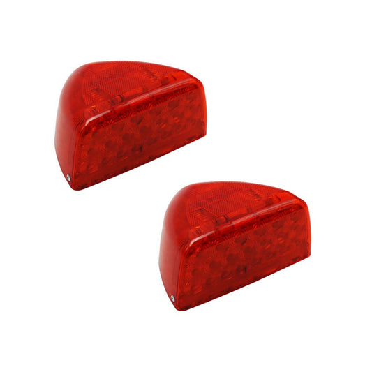 2Pcs Turn Signal Fit for Peterbilt, 31 LED Triangle Amber Turn Signal With 3 Wires Replacement Fit for Peterbilt 379 359 357 365 378 Amber Led/Clear Lens (Amber Lens)
