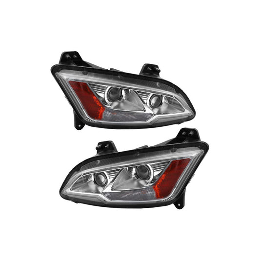 A Pair Halogen Headlights Fit for 2022+ Peterbilt 579 (Driver + Passenger Side)