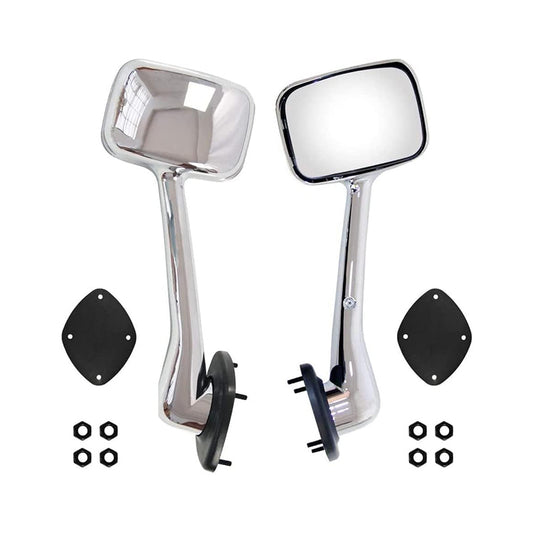 Aostirmotor 2PCS Hood Mirror Fit for Freightliner Cascadia 2008-2016, Pair Hood Mirrors Kit Trucks Driver Left and Passenger Side Pair (Black)