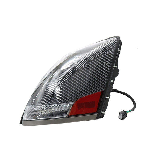 For Volvo VNL 2004-2017 Semi Truck Black Projector Halogen Headlight  Left