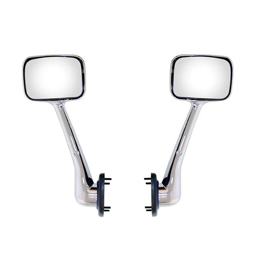 Hood Mirror for Freightliner Cascadia, Complete Chrome Hood Mirror Assembly SEPEY for FREIGHTLINER CASCADIA 2008-2017, a Pair（Left and Right)