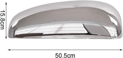 Aostirmotor A Pair Chrome Door Mirror Covers Fit for Kenworth T660 T370 T440 T470 T800 T600 Right and Left Side Mirror Covers Driver and Passenger Side (Chrome)