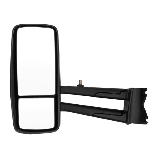 Chrome Door Mirror Assembly with Arm Fit Kenworth T680 2013-2019, Kenworth T880 2014-2019, with Heated & Motorized, Left/Driver Sid