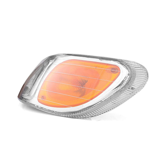 Chrome Headlight Assembly Fit For 2005-2015 Peterbilt 325 330 335 337 340 348 382 384 386 387, Left/Driver and Right/Passenger Pair Side