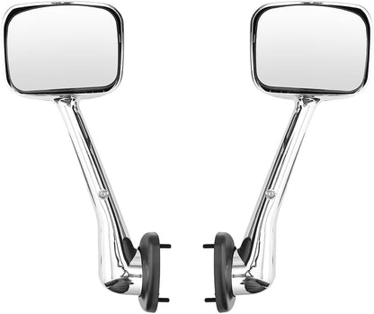 Hood Mirror for Freightliner Cascadia, Complete Chrome Hood Mirror Assembly SEPEY for FREIGHTLINER CASCADIA 2008-2017, a Pair（Left )