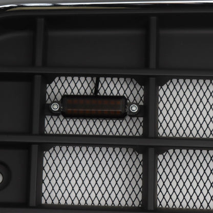Front Hood Radiator Grille Grill Fit for 2004-2017 Volvo VNL Semi Trucks with Bug Screen and Light Strip (TR003)