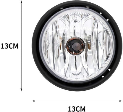 Fog Lights Fit for Freightliner Columbia 2000-2015 Passenger & Driver Left&Right Side Front Fog Light Lamp Replacement With Bulbs Fit for Freightliner Century（A Pair,White