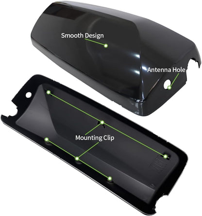 Aostirmotor Black Door Mirror Covers Fit for Volvo VNL 730 VNL 860 VNM 200 VNM 430 VNM 630 VNX 300, A Pair of Door Mirror Cover Driver & Passenger Side (Black)