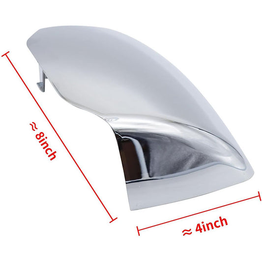 Chrome Hood Mirror Covers Fit for Kenworth T680 Peterbilt 579/587, Passenger & Driver Side Chrome Mirror Housing Replacement for Kenworth T680 Semi Trucks (A Pair)