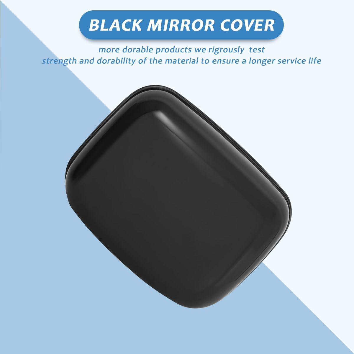 The new Cascadia cover mirror assembly is in black and does not come with heating