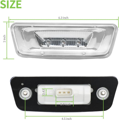 2PCS LED Side Marker Turn Signal Lights Compatible with Kenworth T680 T700 T880 Peterbilt 576, Clear Lens Amber Light Front Fender Side Light,Rectangular Cab Roof Marker Lights(Clear)