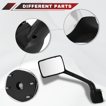 For Kenworth T680 Hood Mirror Chrome